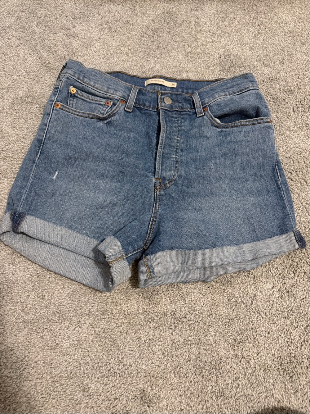 Levi's Light Blue Wedgie  Shorts